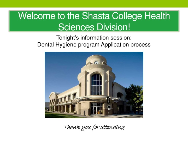 welcome to the shasta college health sciences