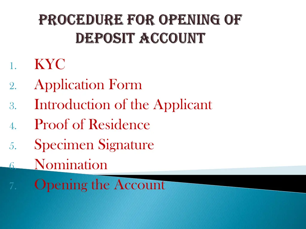 kyc application form introduction