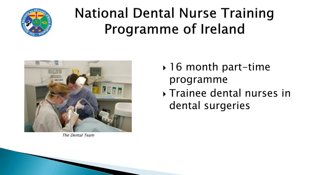 16 month part time programme trainee dental