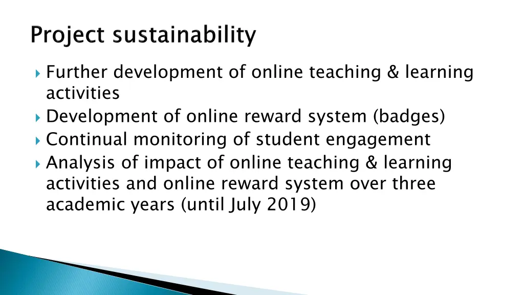 further development of online teaching learning