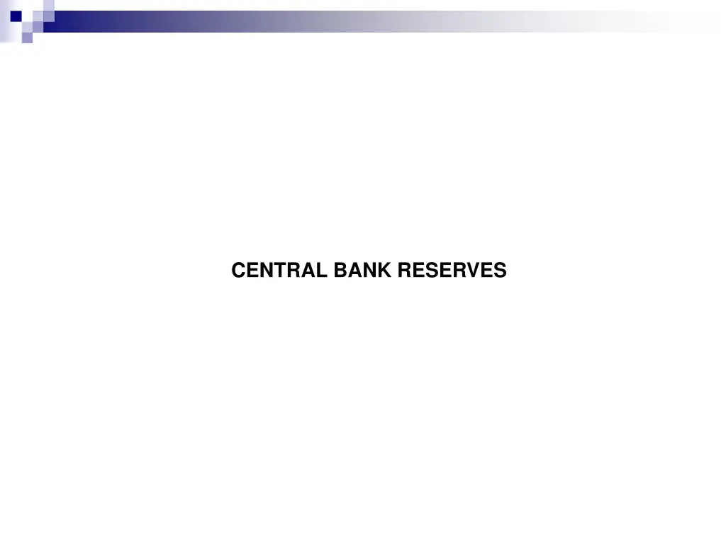 central bank reserves