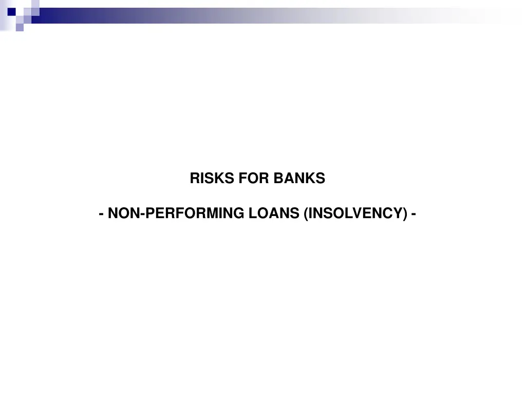 risks for banks 2