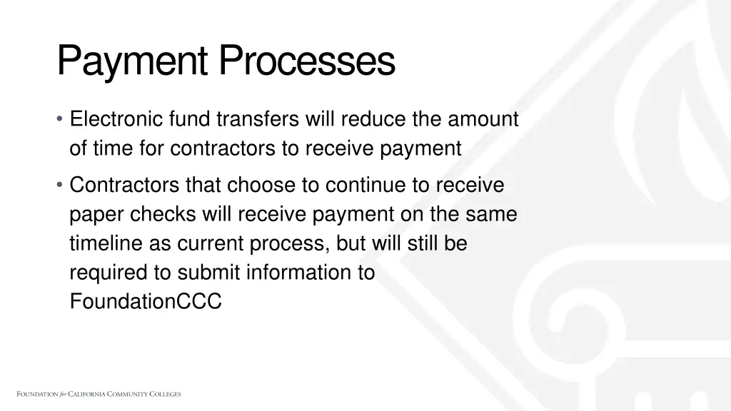 payment processes