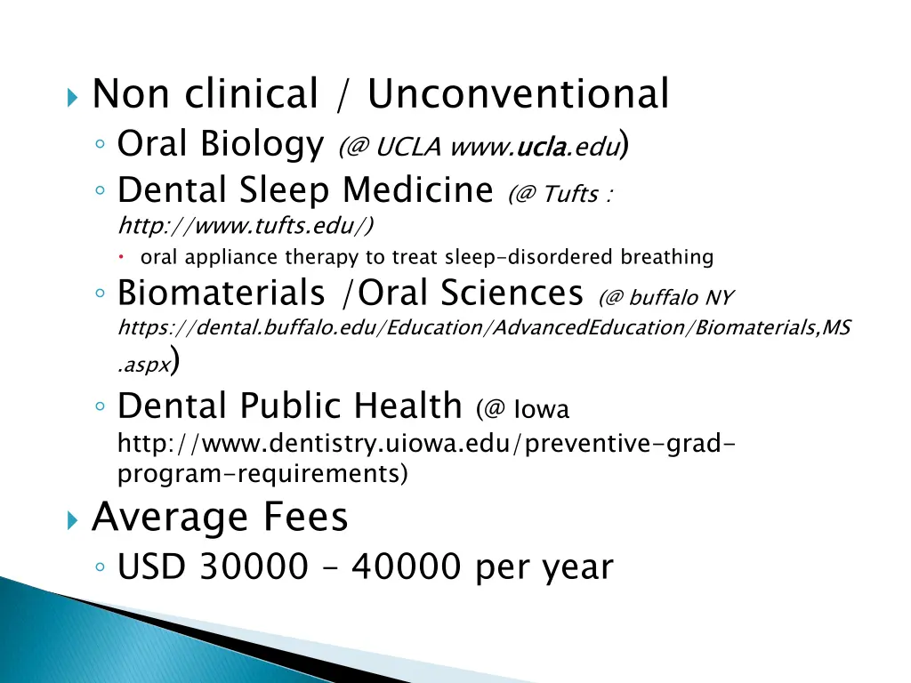 non clinical unconventional oral biology @ ucla