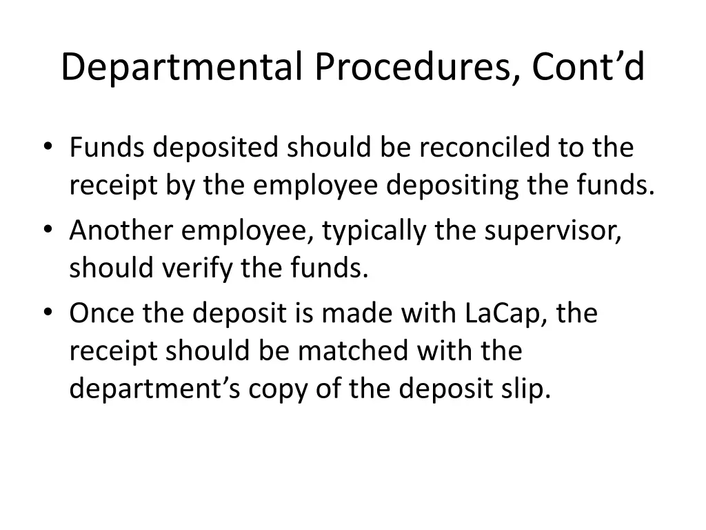 departmental procedures cont d 3