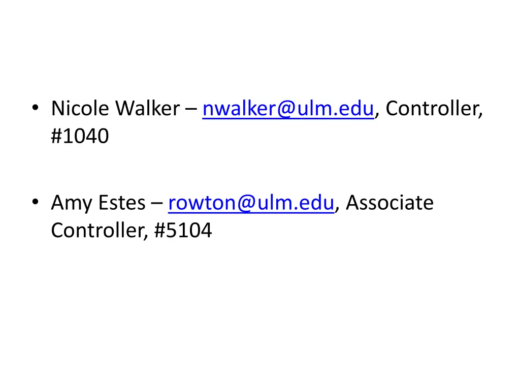 nicole walker nwalker@ulm edu controller 1040