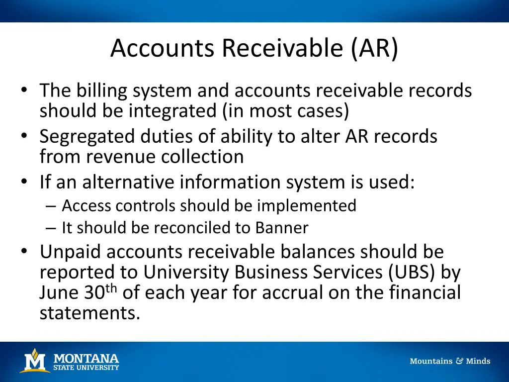 accounts receivable ar