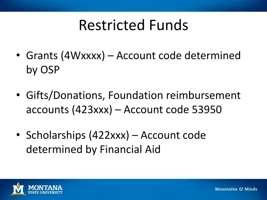 restricted funds