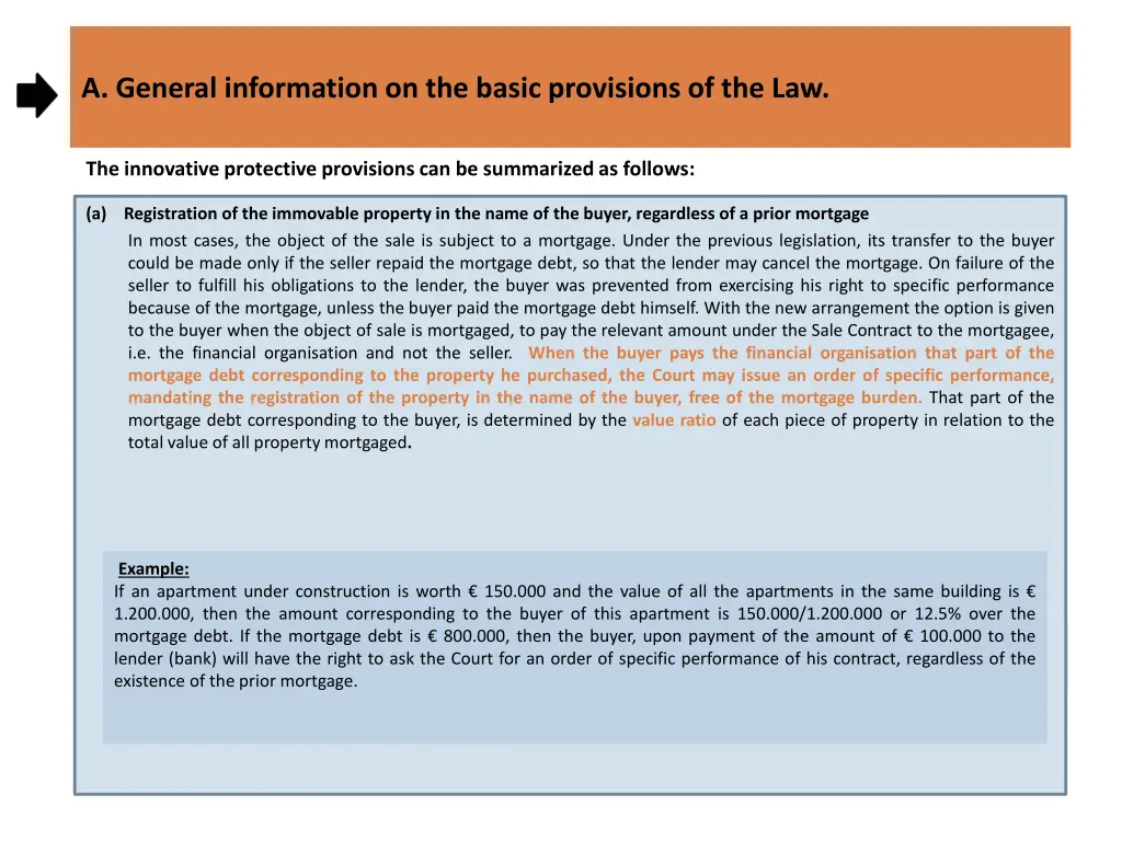 general information on the basic provisions 1