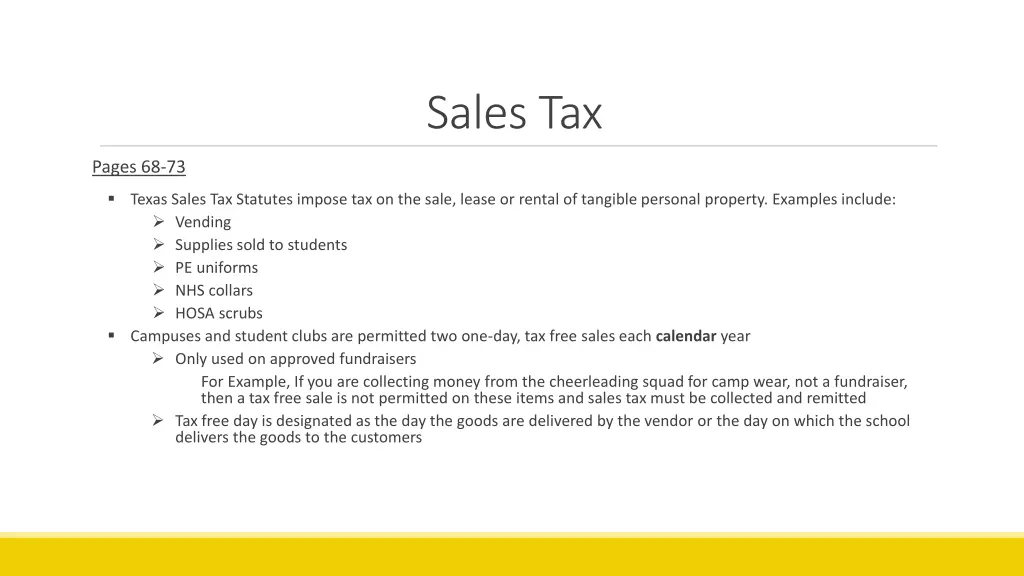 sales tax