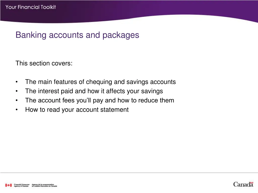 banking accounts and packages 1