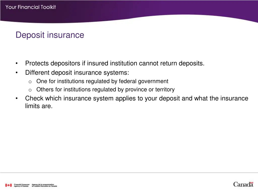 deposit insurance