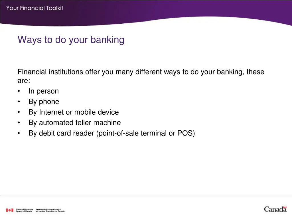 ways to do your banking