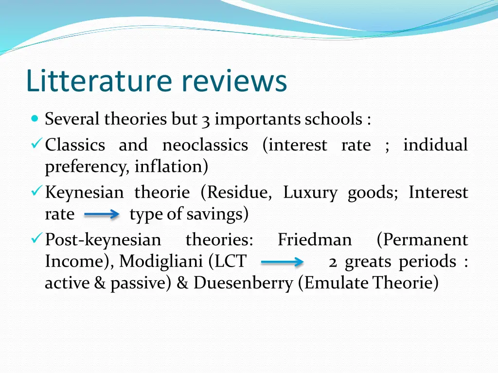 litterature reviews