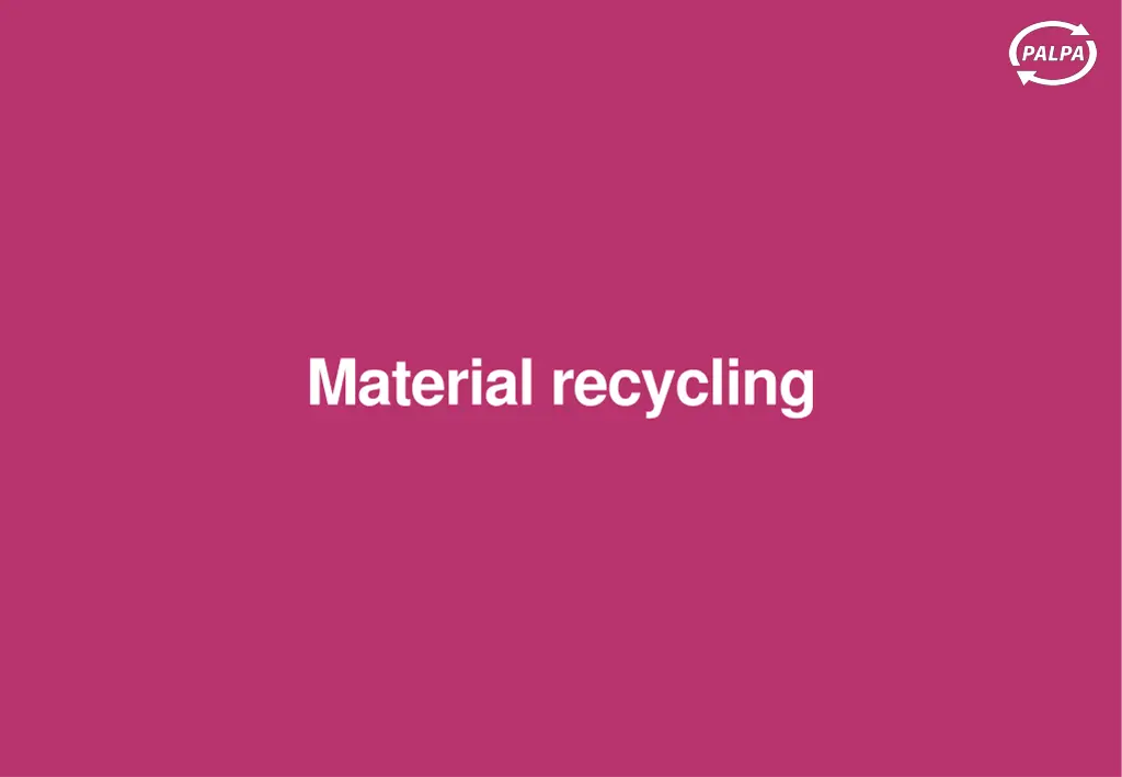 material recycling