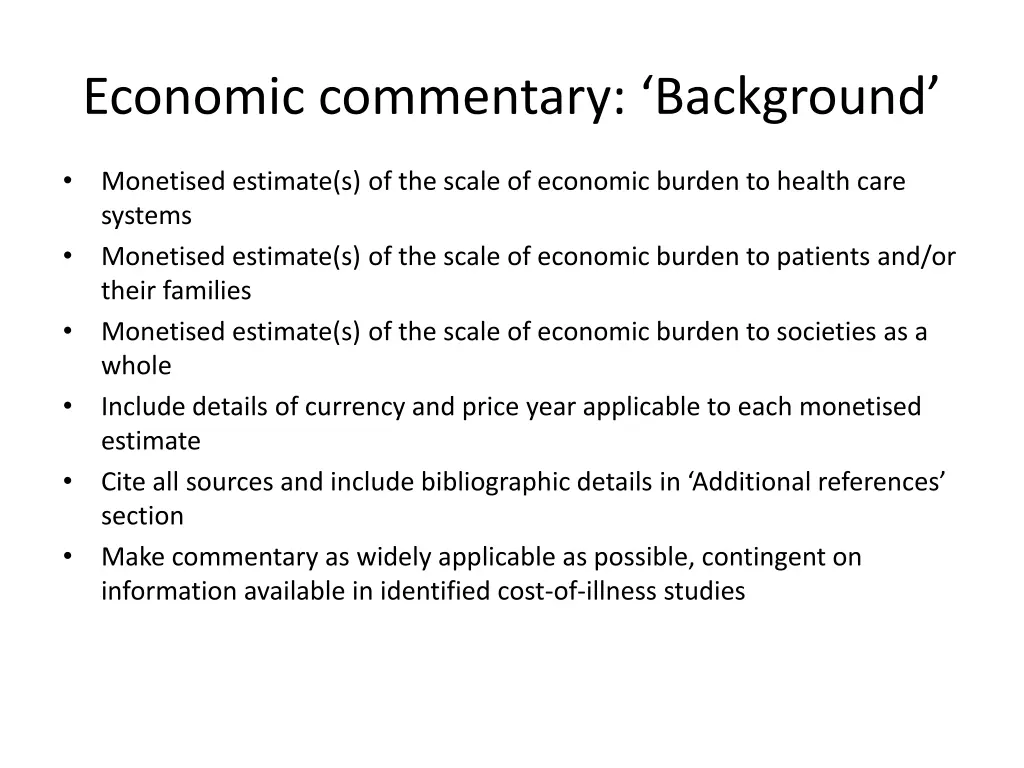 economic commentary background 1