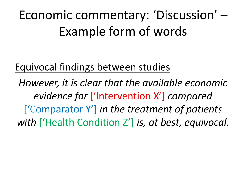 economic commentary discussion example form 1