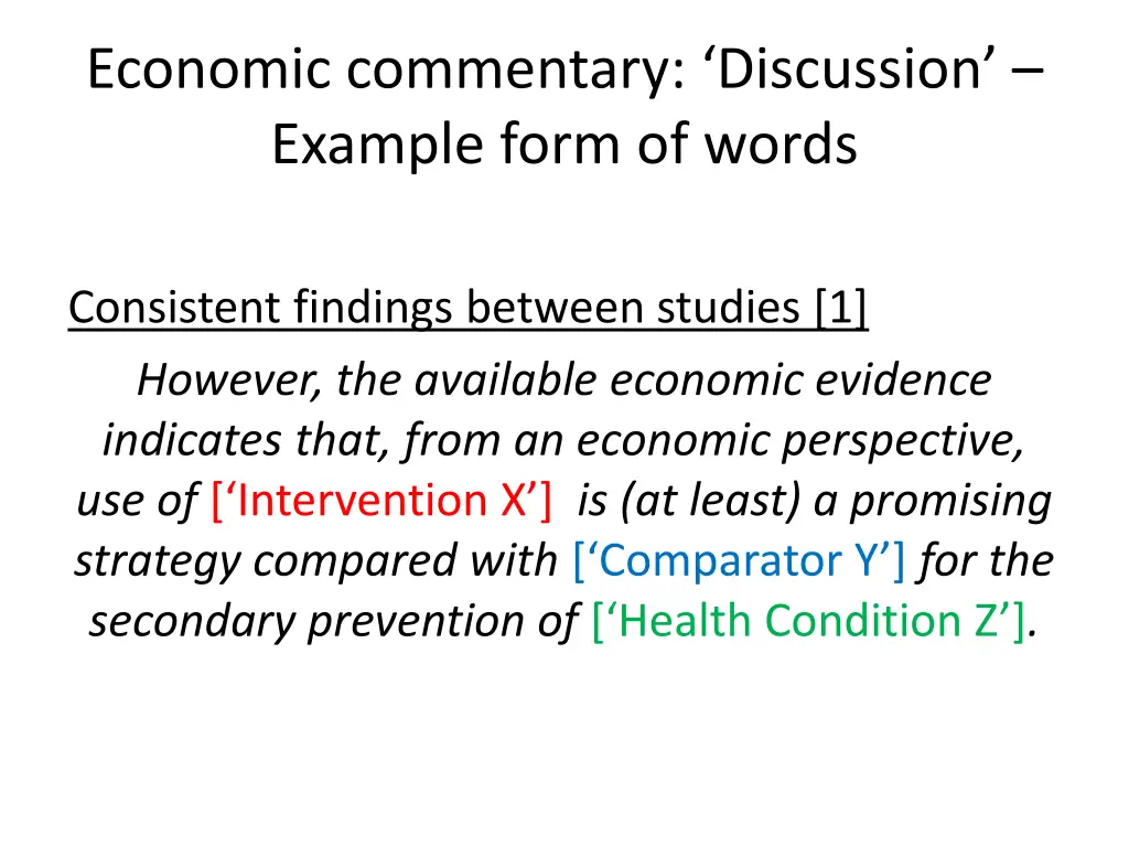 economic commentary discussion example form 2