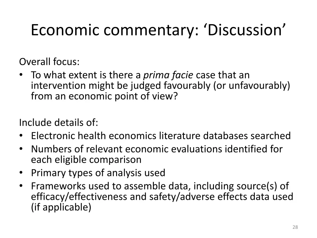 economic commentary discussion