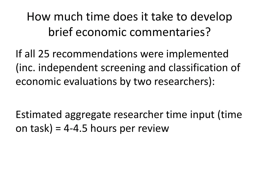 how much time does it take to develop brief 1