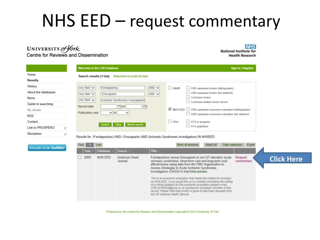 nhs eed request commentary