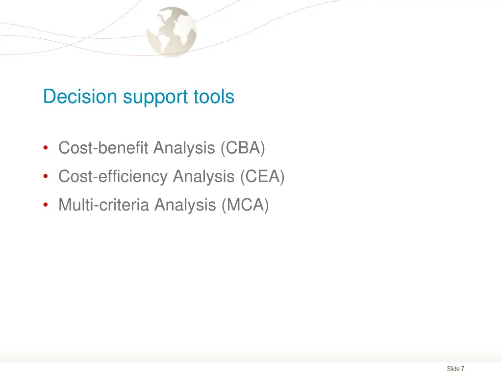 decision support tools