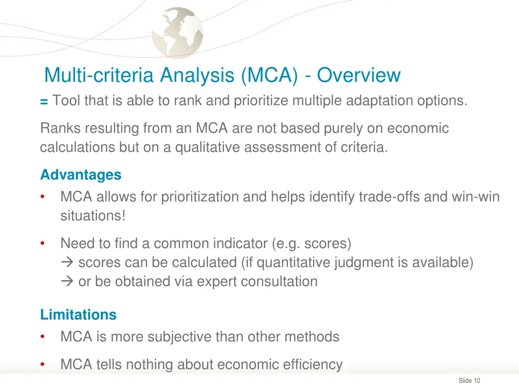 multi criteria analysis mca overview tool that