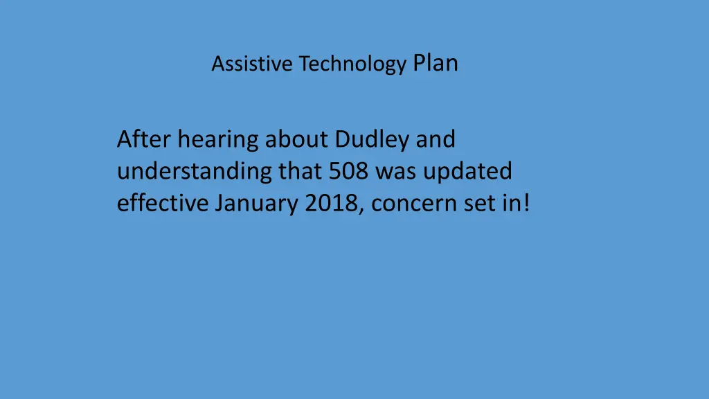 assistive technology plan