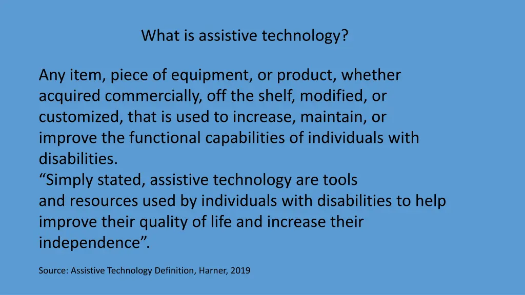 what is assistive technology