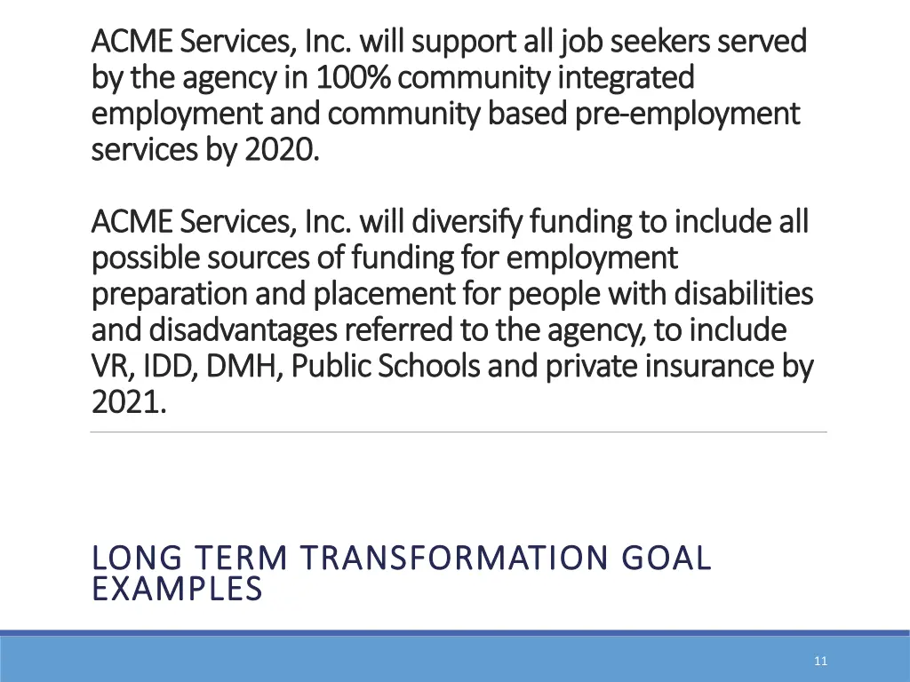 acme services inc will support all job seekers