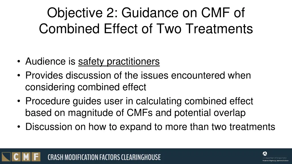 objective 2 guidance on cmf of combined effect