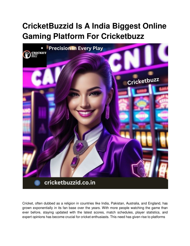 cricketbuzzid is a india biggest online gaming