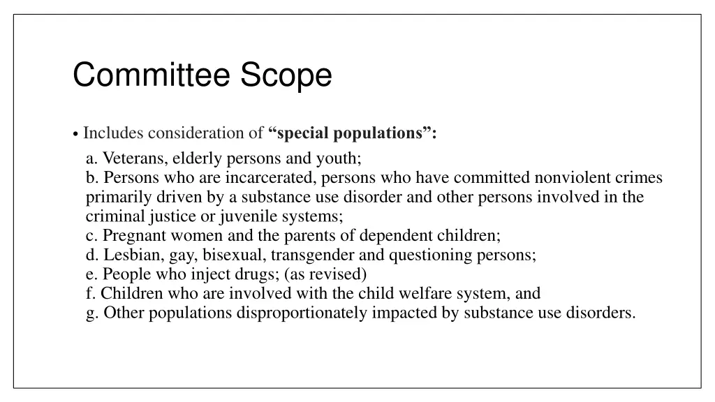 committee scope 1