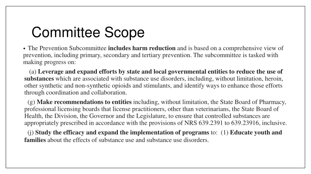 committee scope