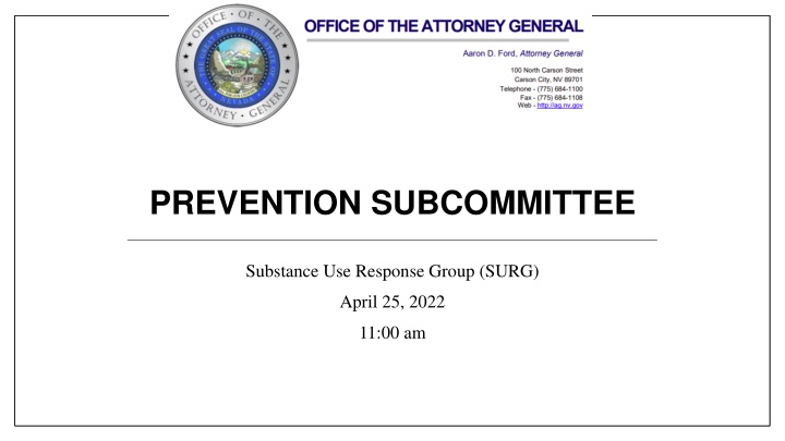 prevention subcommittee