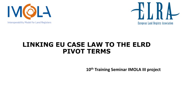 linking eu case law to the elrd pivot terms