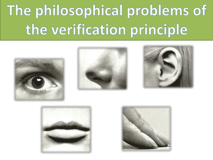 the philosophical problems of the verification