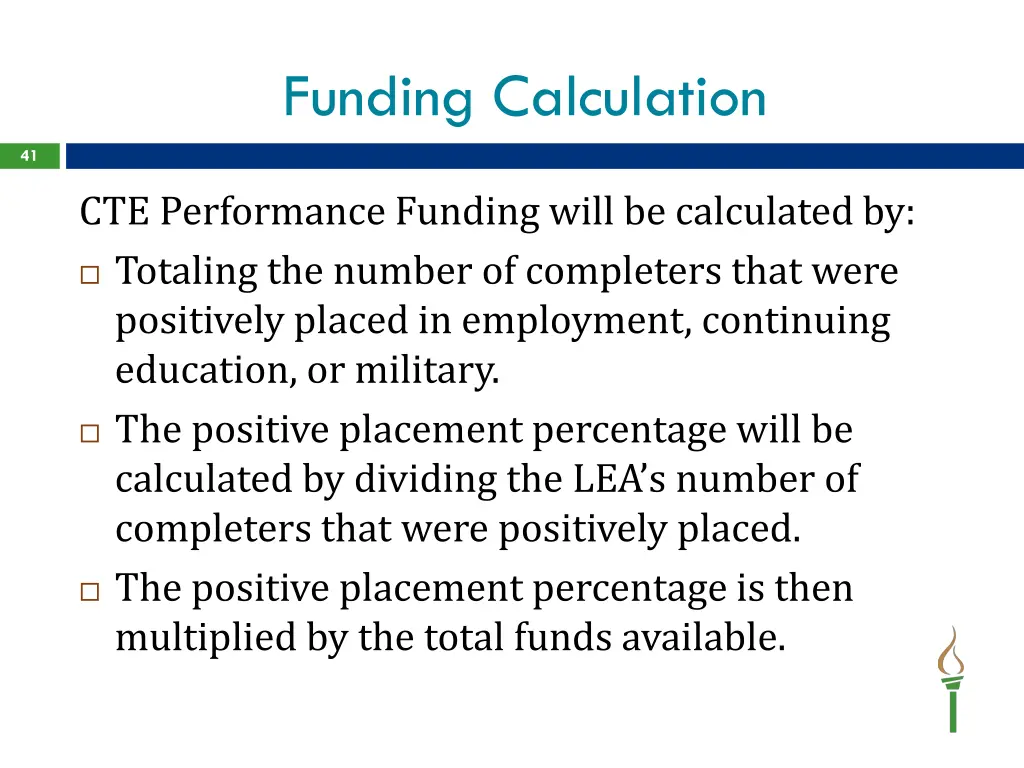 funding calculation