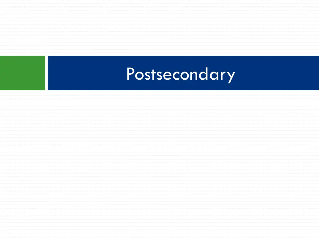 postsecondary