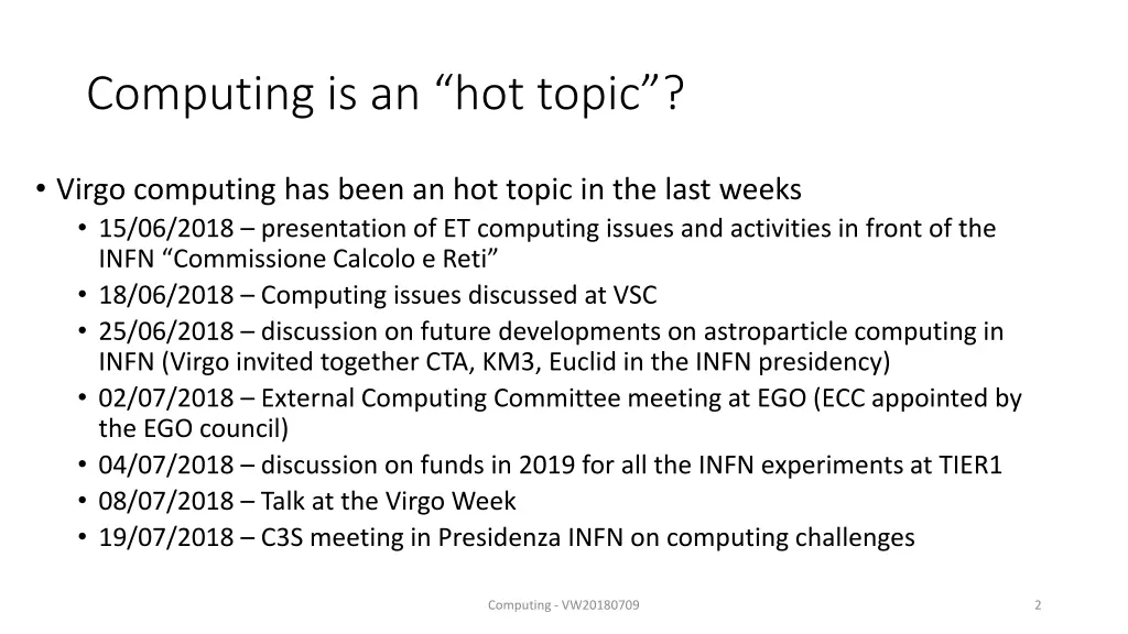 computing is an hot topic