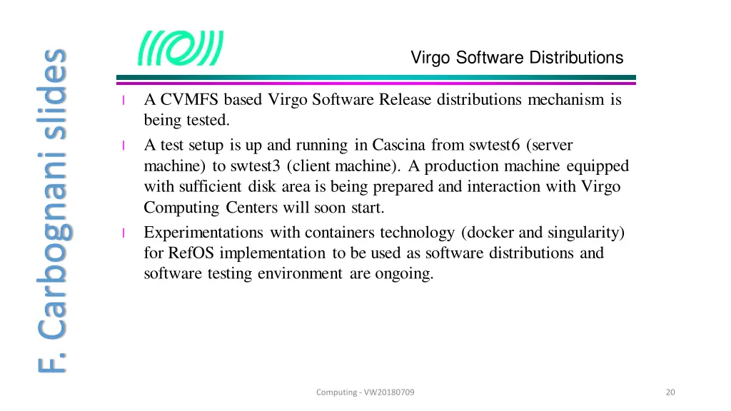 virgo software distributions