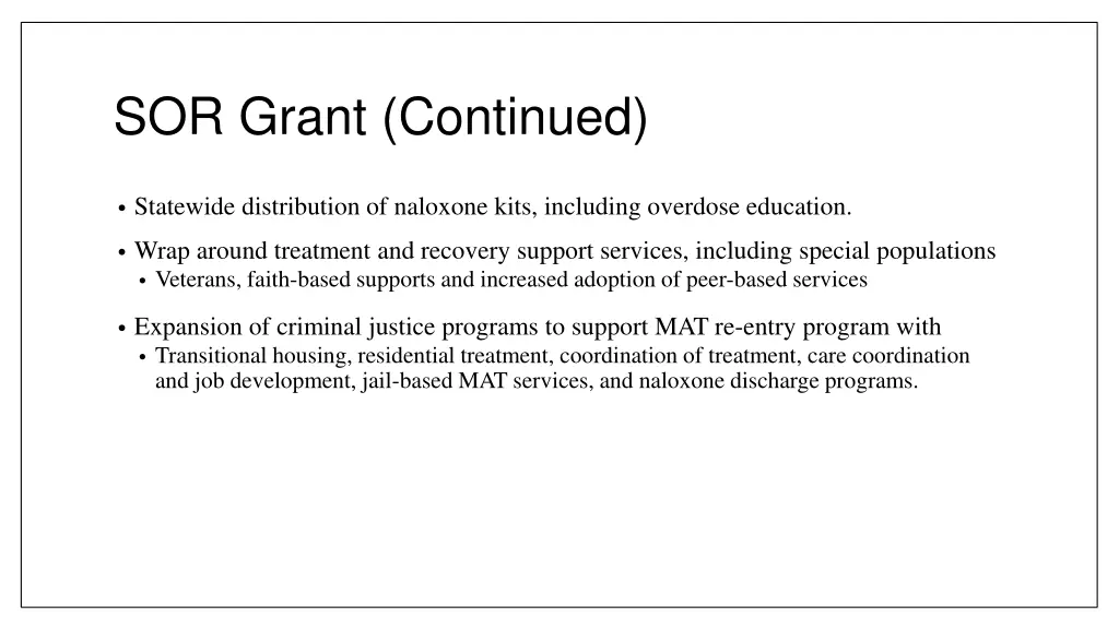 sor grant continued