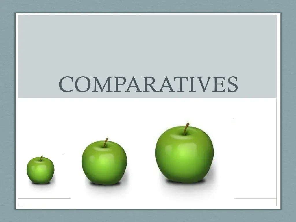 comparatives