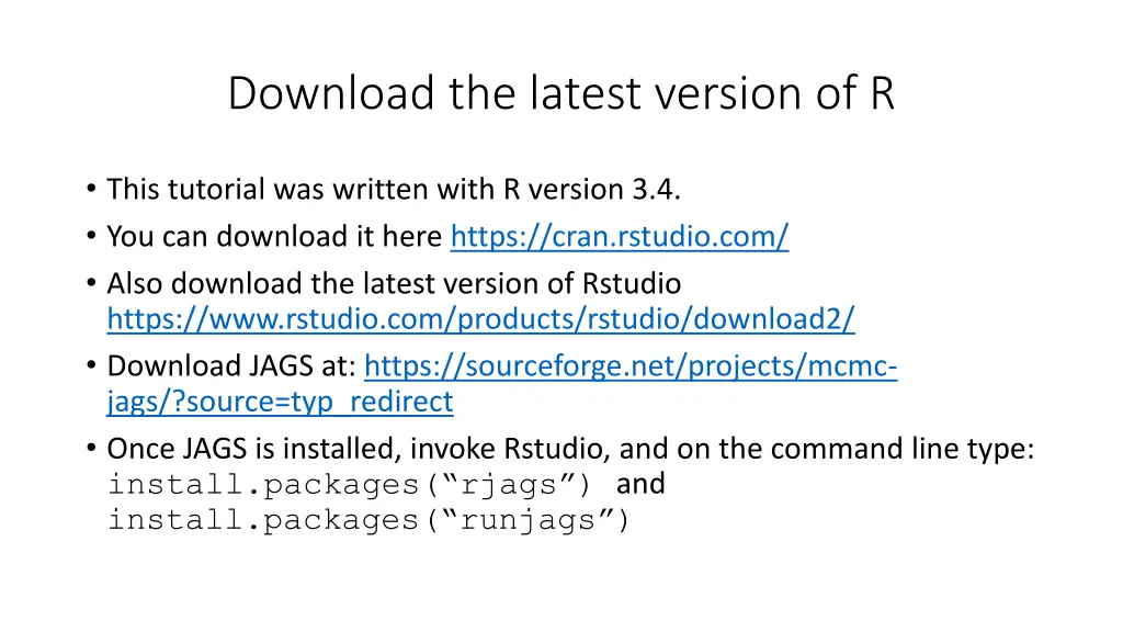 download the latest version of r