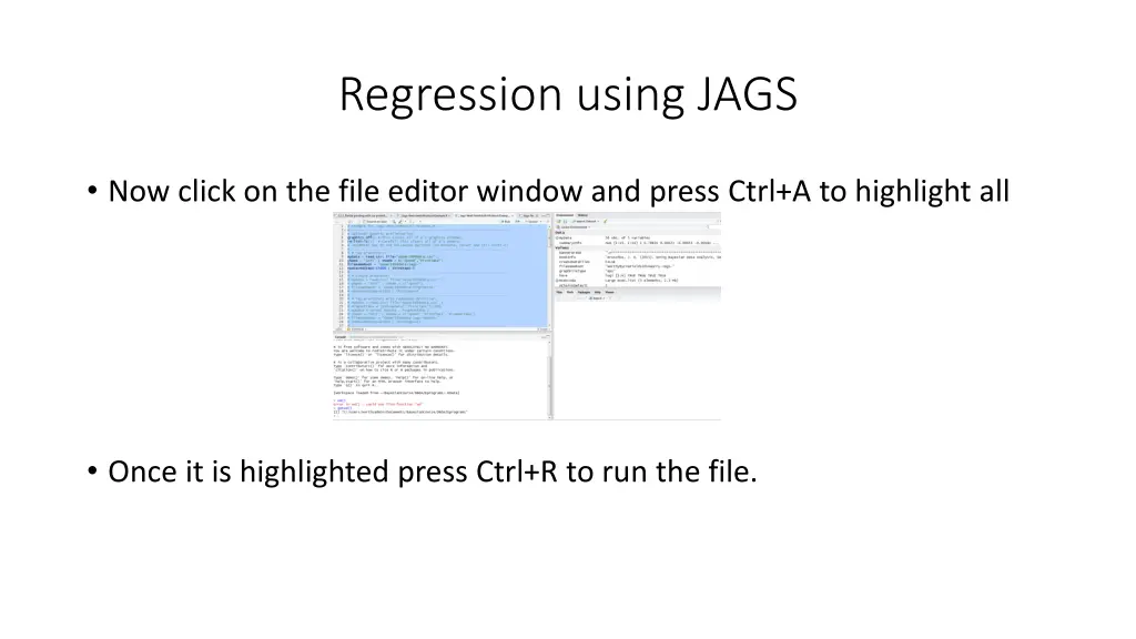 regression using jags 4