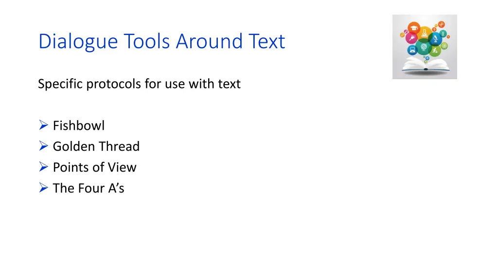 dialogue tools around text