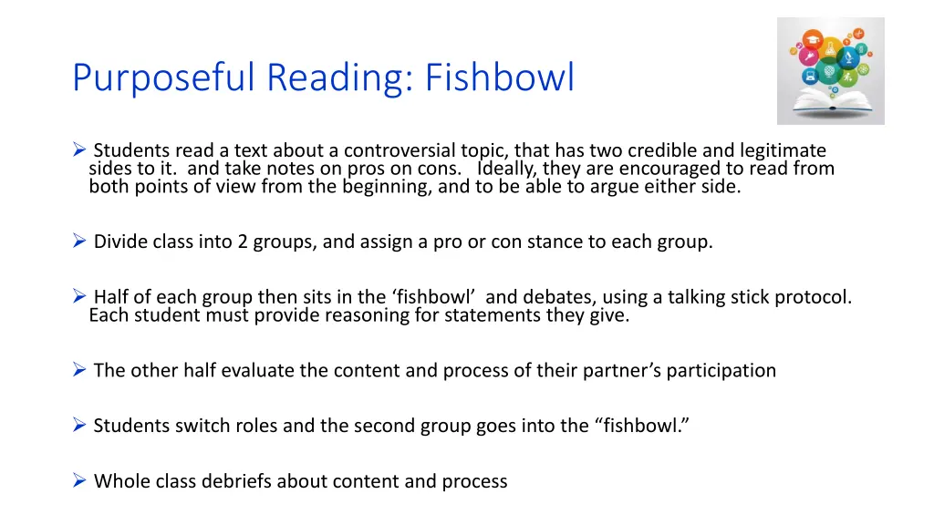 purposeful reading fishbowl