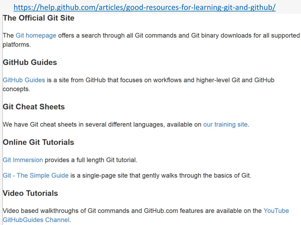 https help github com articles good resources