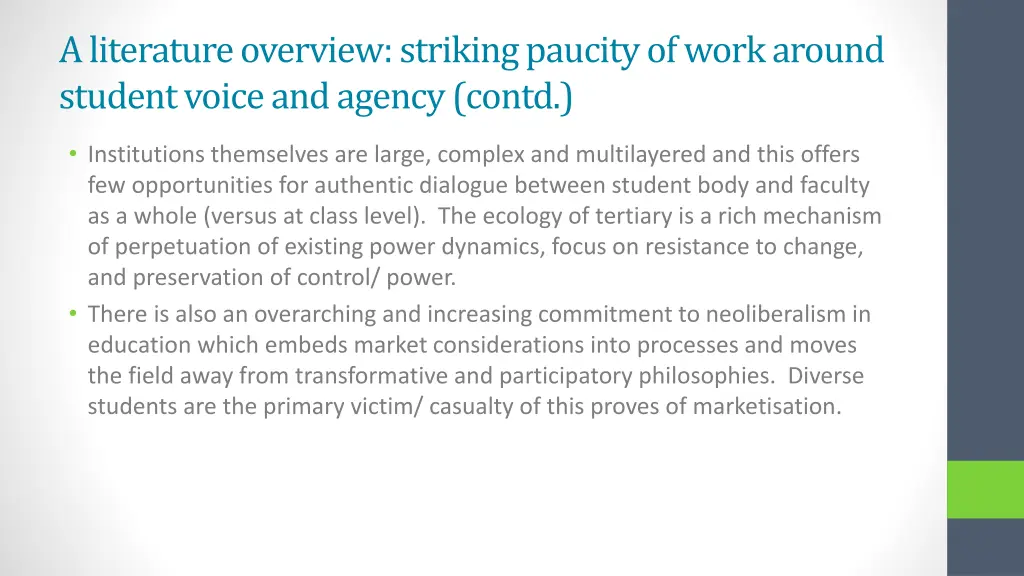 a literature overview striking paucity of work 1