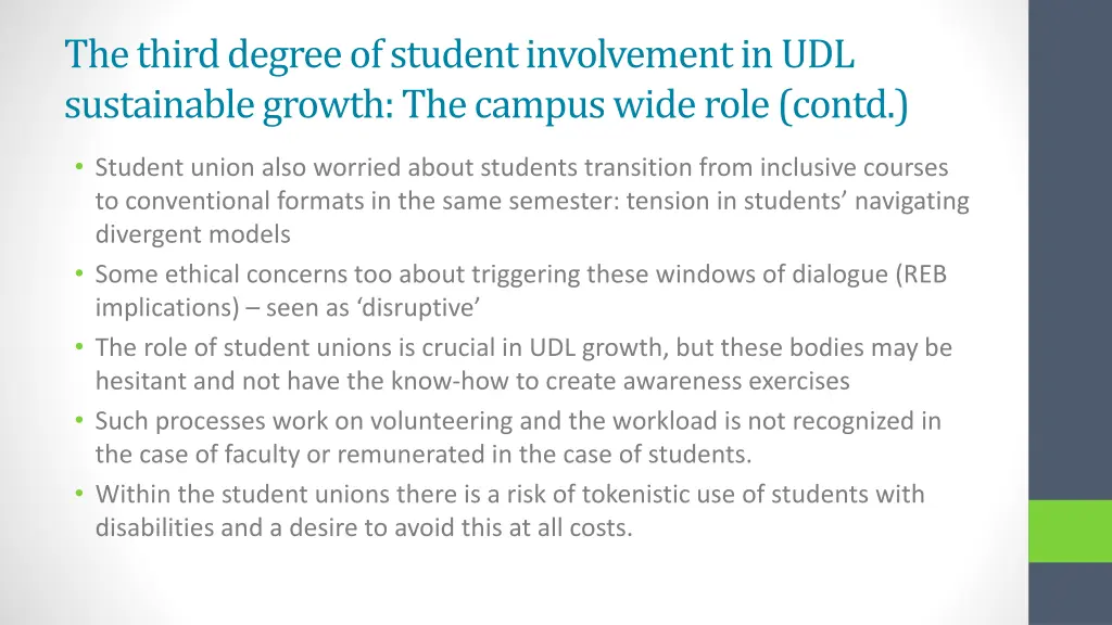 the third degree of student involvement 1